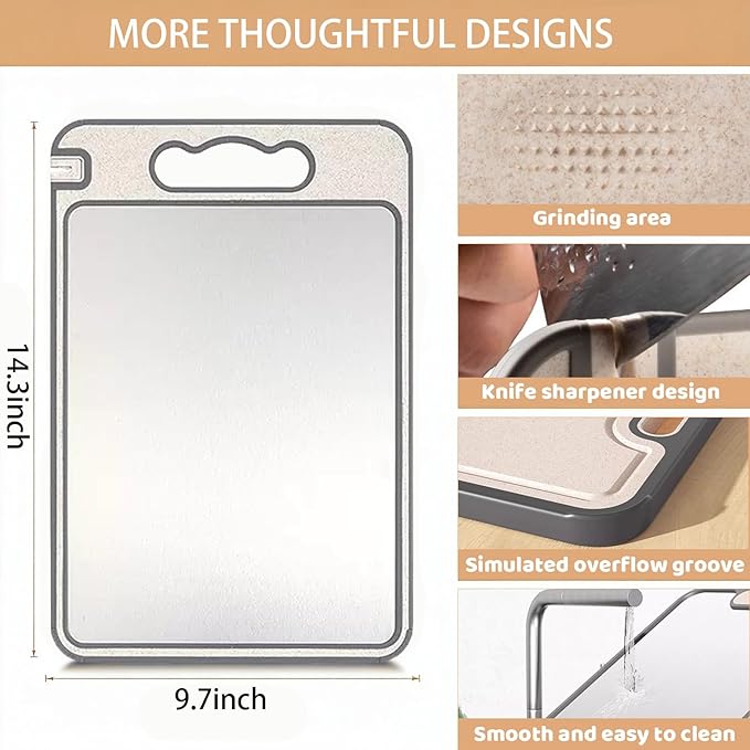 Tibo Cutting Board, 14.3"×9.8" Tibo Titanium Cutting Board - Image 3