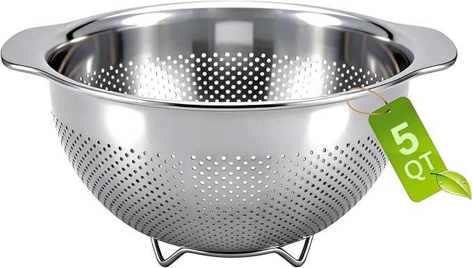 Metal Strainer with Handle by Unknown
