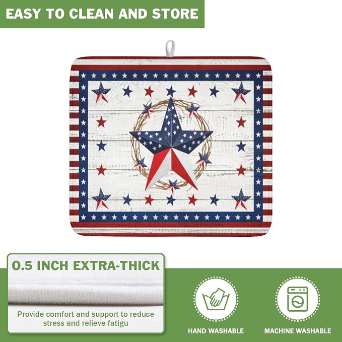 4th of July Patriotic Dish Drying Mat - Image 5