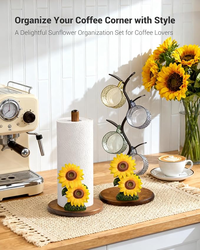 Sunflower Paper Towel Holder, Gifts - Image 7