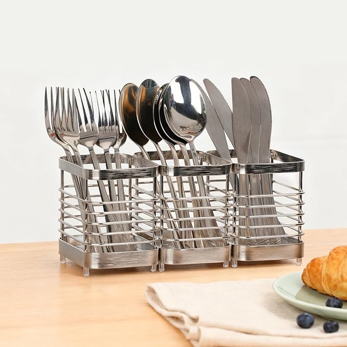 Utensil Holder, Stainless Steel Utensil Drying Rack - Image 7