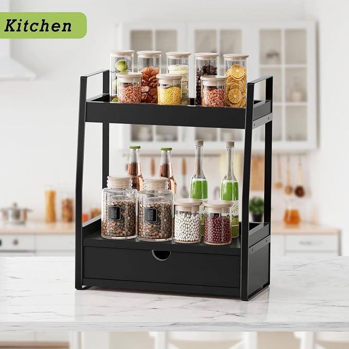 Boulphia 2-Tier Bathroom Organizer Countertop, Bathroom Sink Organizer - Image 2