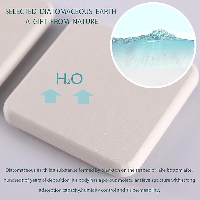 NiuYichee 2 Pcs Water Absorbing Stone Trays, Kitchen/Bathroom Sink Soap Dish - Image 4