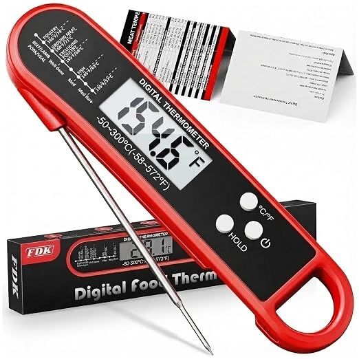 Digital Meat Thermometer for Cooking and Grilling by FDK