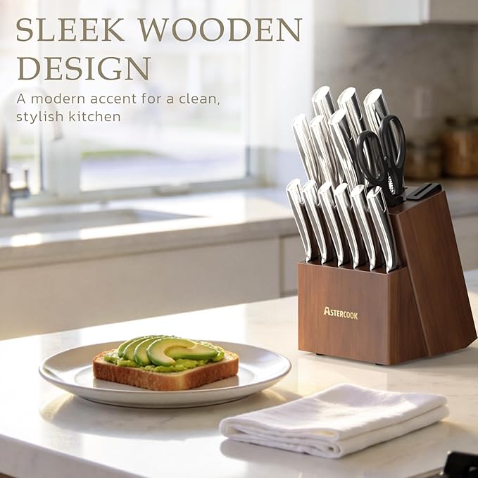 Astercook Knife Set, Kitchen Knives Set - Image 3
