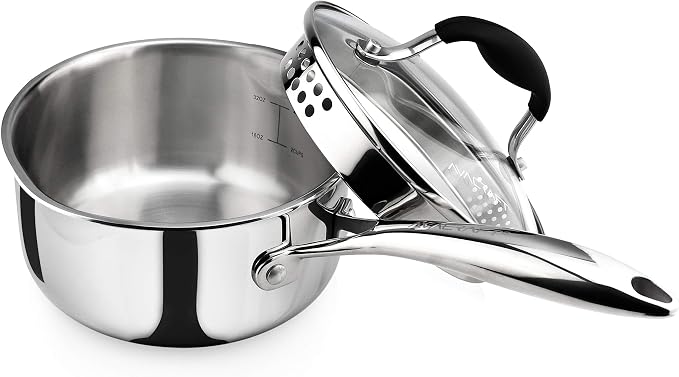 AVACRAFT Tri-Ply Stainless Steel Saucepan by AVACRAFT