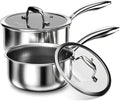 COOKER KING Sauce Pan Set, 1.5 QT & 2 QT Saucepan by cookerking