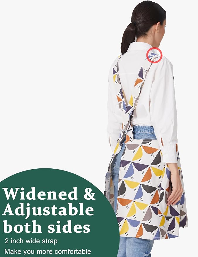 Cozy Adjustable Cross Back Aprons - Image 3