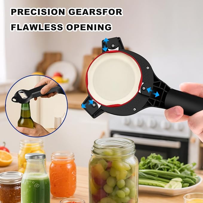 Electric Jar Opener, Bottle Opener, Smoothly Electric Adjustable Design - Image 3