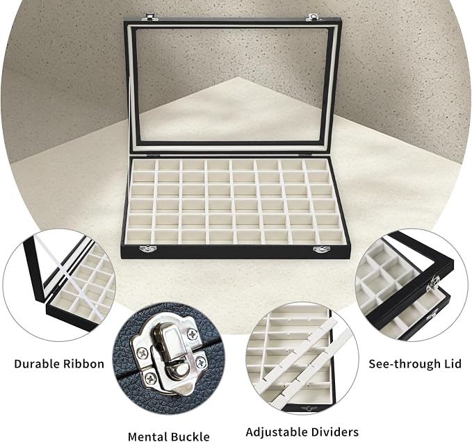 Stratalife Jewelry Organizer 48 Grid Jewelry Tray - Image 2