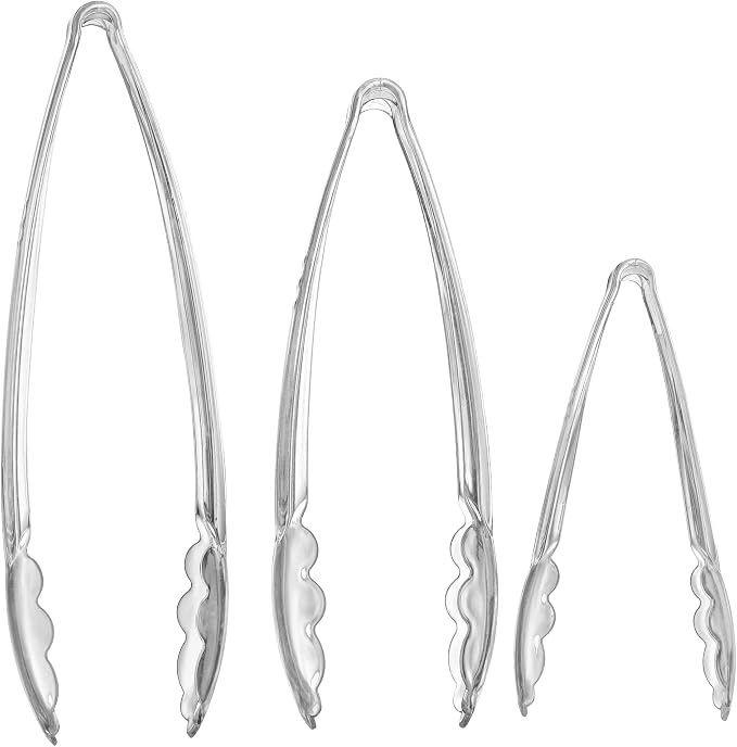 PlasticPro Clear Serving Tongs Combo Set - Image 5