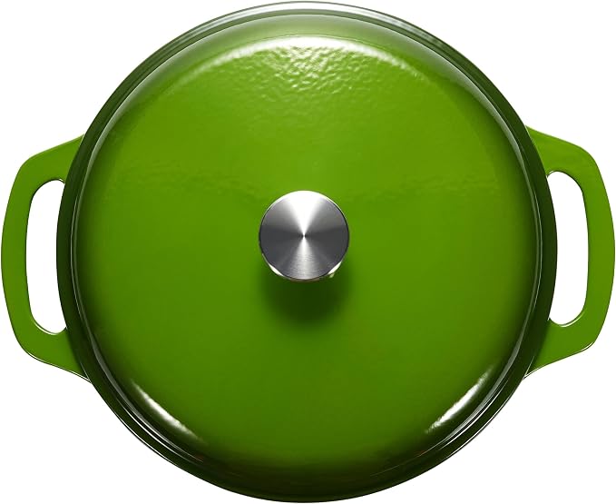 Amazon Basics Enameled Cast Iron Dutch Oven Pot - Image 3