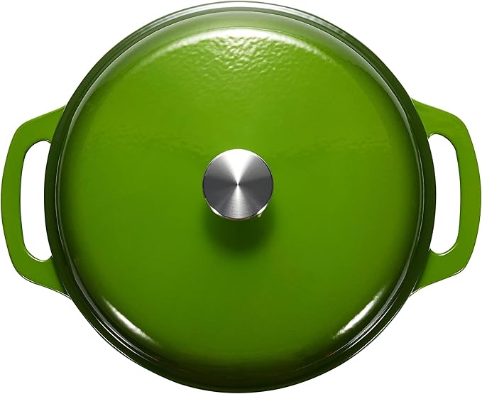 Amazon Basics Enameled Cast Iron Dutch Oven Pot - Image 3