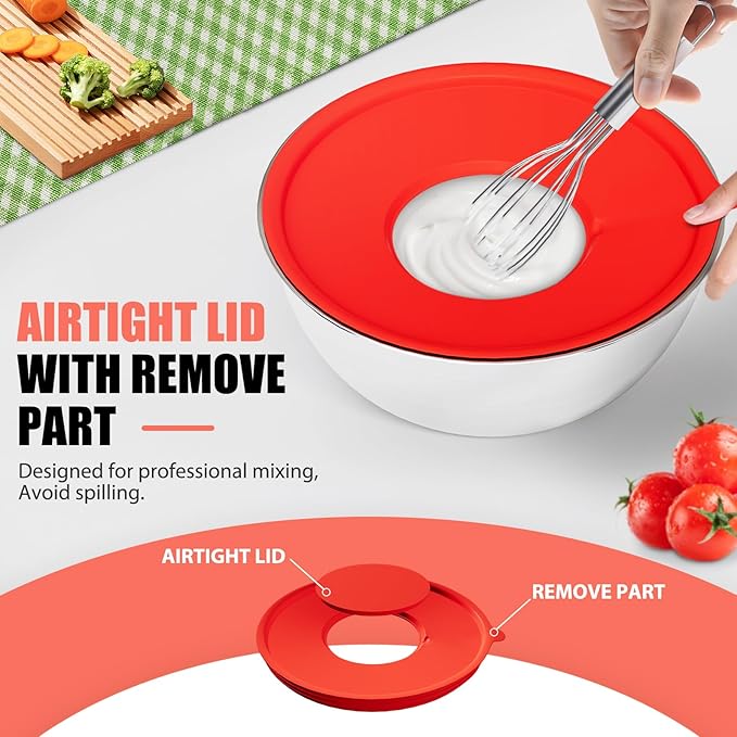 ENVTEK Mixing Bowls with Lids Set, Size 4.5 - Image 5