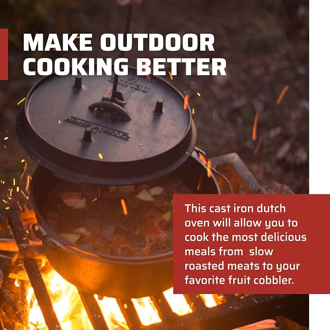 Camp Chef DO-12 Pre Seasoned Cast Iron Dutch Oven - Image 2