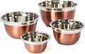 Stainless Steel Mixing Bowls-4 Pc set- Stackable Nesting Bowls by Colleta+Home
