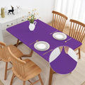 Rectangle Purple Tablecloth 42x72 Inch Fitted Fabric 6ft with Elastic