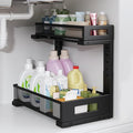 1 Pack-11.4"-16.14"H Under Sink Storage Organizer, Large 2-Tier Elegant Mesh by UnderSinkOrganizer