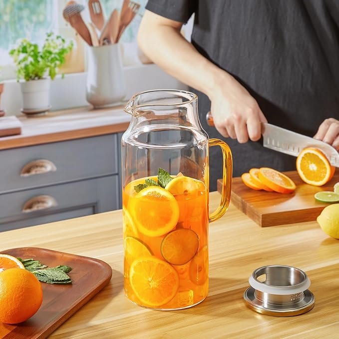 2 Liter 68 oz Glass Pitcher - Image 7