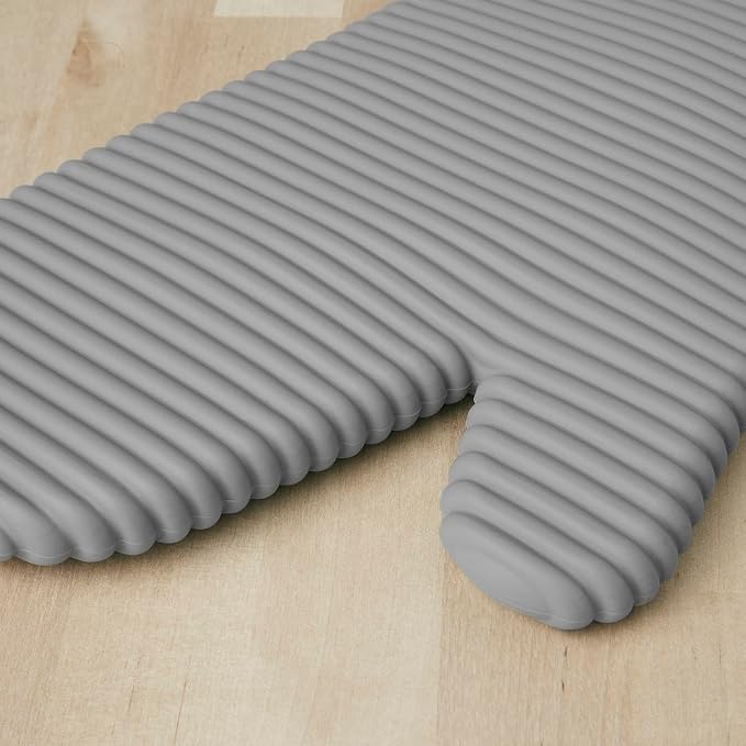 KITCHENAID Ribbed Soft Silicone Oven Mitt 2-Pack Set - Image 3