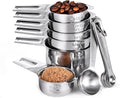 Measuring Cups and Spoons 12 Pieces: U-Taste 18/8 Stainless Steel Kitchen Metal by U-Taste