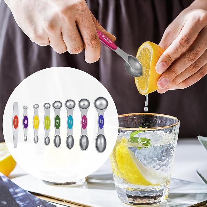 Magnetic Measuring Spoons Set - Image 4