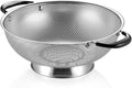 Tiawudi 18/8 Stainless Steel Colander, Easy Grip Micro-Perforated 5-Quart by Tiawudi