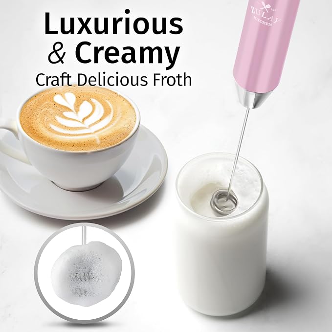 Zulay Kitchen Rechargeable Milk Frother Handheld Lux - Image 2
