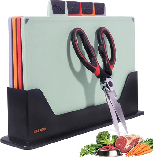4-Piece Non-Toxic Cutting Board Set by EZTICO