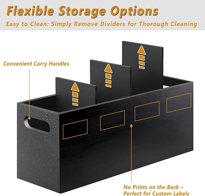Large Black Utensil Organizer - Image 5