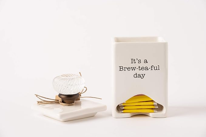 Mud Pie FBA_ Ceramic Tea Bag Caddy - Image 8