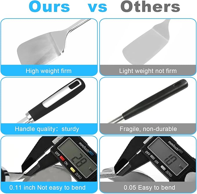 Stainless Steel Kitchen Utensil Set – Premium Thickened Cooking Utensils Set - Image 3
