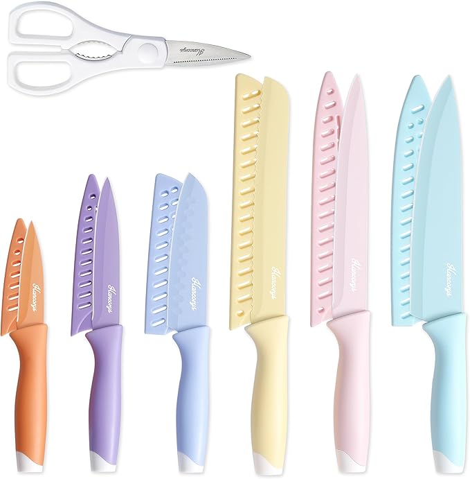 Knife Set, Stainless Steel Chef Knife Sets by EnergizeYourCooking
