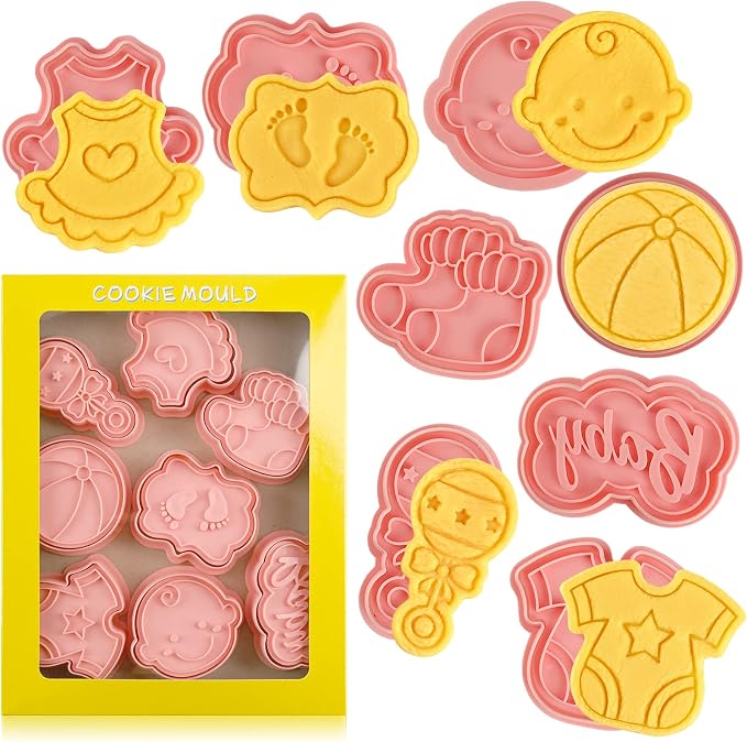 Baby Shower Cookie Cutters Set, Cute Cookie Cutters by Sakolla