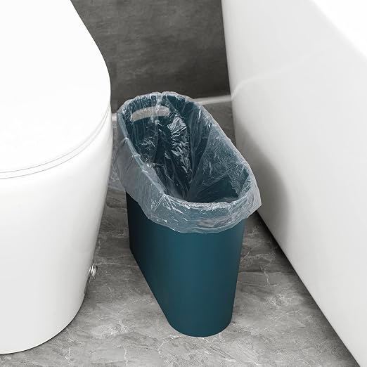 rejomiik Small Trash Can, 3.5 Gallon Slim Garbage Can Plastic Waste Basket - Image 9