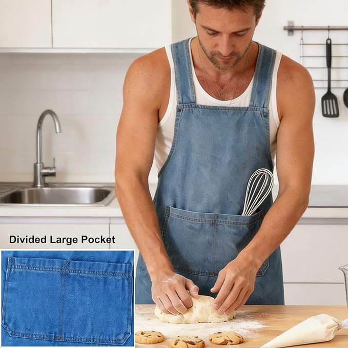 Adult Jour Apron, Lightweight Cotton Apron - Image 9