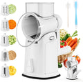 7 IN 1 Upgraded Rotary Cheese Grater with Handle – Vegetable Shredder