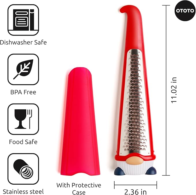 OTOTO Grater - Stainless Steel, BPA Free, Dishwasher Safe, Fun Kitchen Gadget - Image 7
