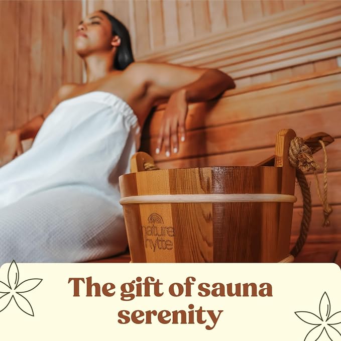 Red Cedar Sauna Bucket and Ladle Set 4L - Image 8