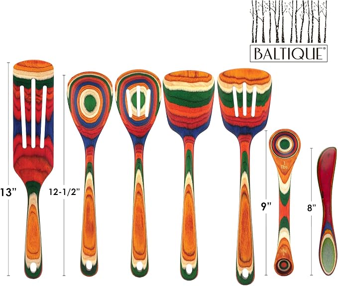 Totally Bamboo Baltique Marrakesh Collection 7 Piece Cooking Utensil Set - Image 6