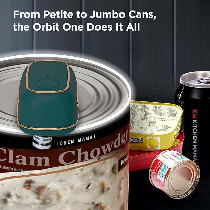 Kitchen Mama Orbit One Rechargeable Electric Can Opener: Hands-free, USB-C - Image 4