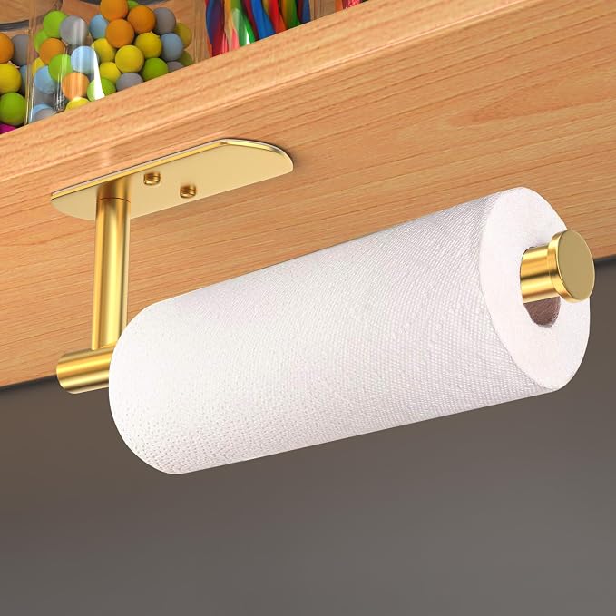 VAEHOLD Adhesive Paper Towel Holder Under Cabinet Wall Mount - Image 4