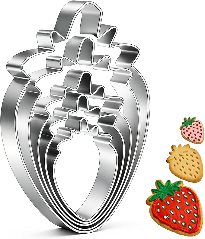 Strawberry Cookie Cutter Fruit Vegetbale Biscuit Cutters by Tmflexe