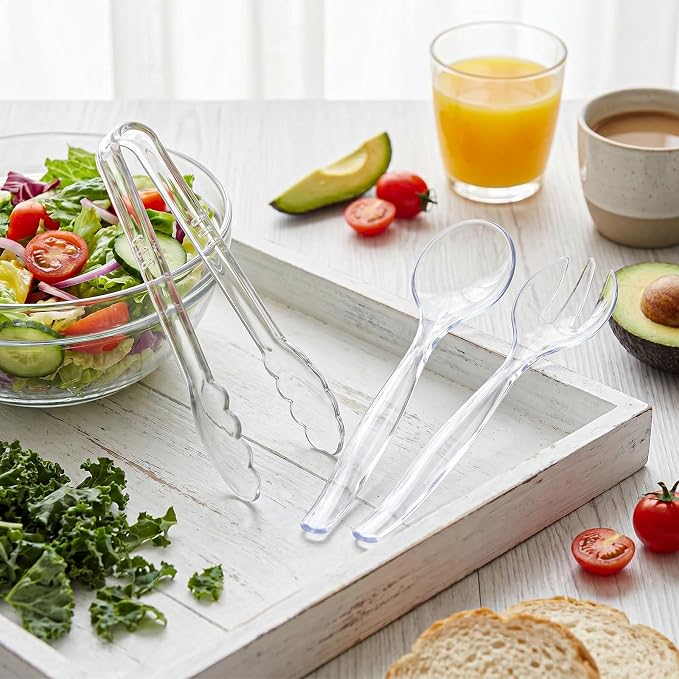 Mwellewm 18Pcs Serving Utensils, Large Disposable Serving Spoons - Image 6
