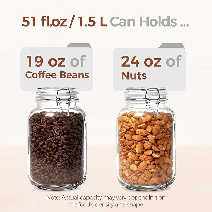 ComSaf Set of 3 Square Glass Jars - Image 5