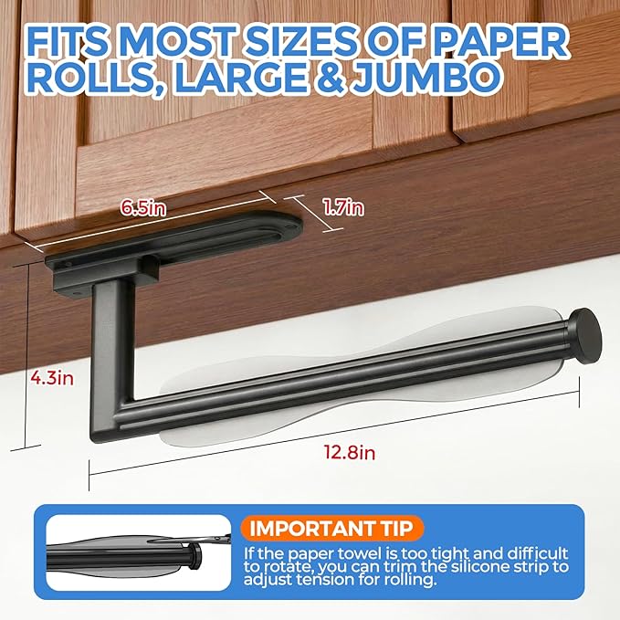 zaa Paper Towel Holder Under Cabinet - Image 3