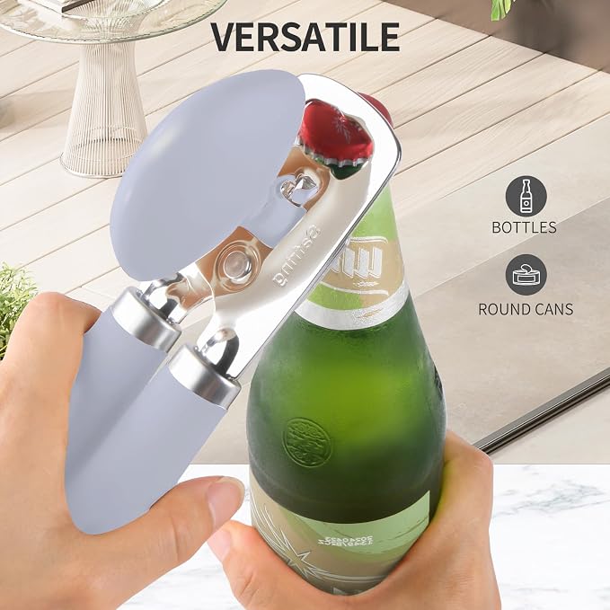 Safring Can Opener Manual, Heavy Duty Stainless Steel Smooth Edge Can Opener - Image 6