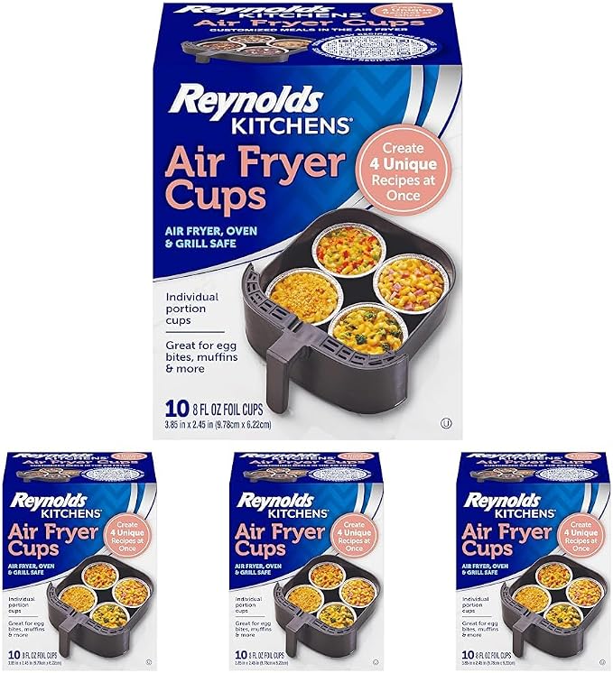 Reynolds Kitchens Air Fryer Cups, Easily Cook Individual Air Fryer Food and by ReynoldsConsumerProducts