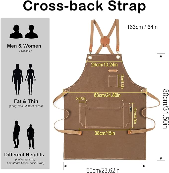 Genixart 6 Bulk Pack Chef Apron - Image 4
