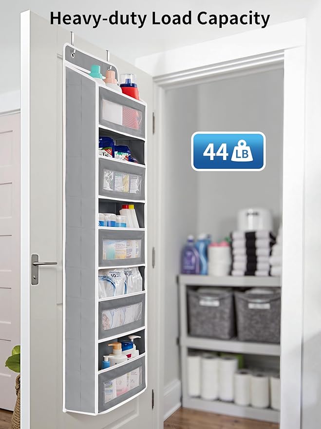 JARLINK 2 Pack Over the Door Organizer Storage, 5 Shelf Hanging Door Organizer - Image 6
